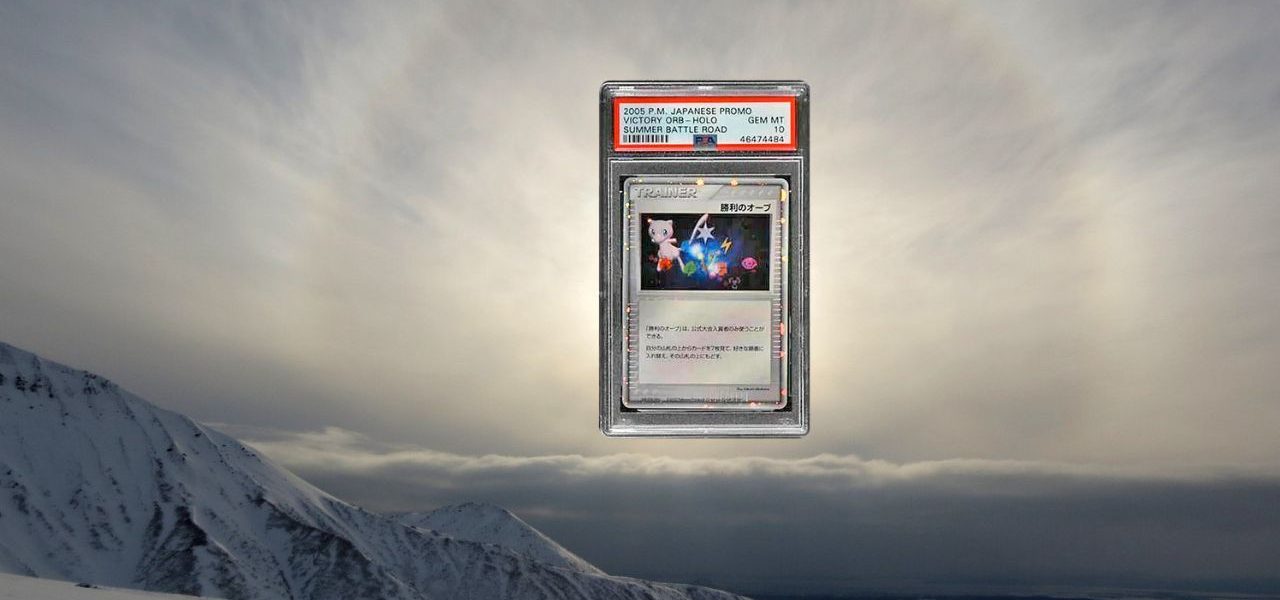 Carte Pokémon Mew Summer Battle Road Victory Orb Trophy, une rareté à plus de 50 000 € !