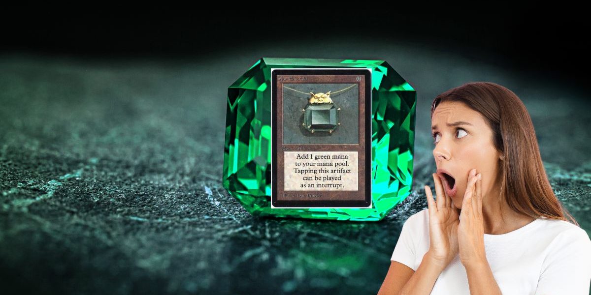 Cette carte vaut plus chère que l'émeraude à laquelle elle se rapporte !