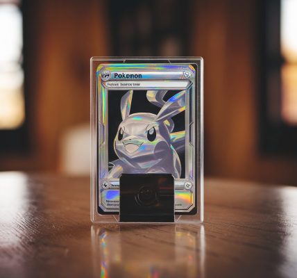 Carte Pokémon rare protégée par une pochette