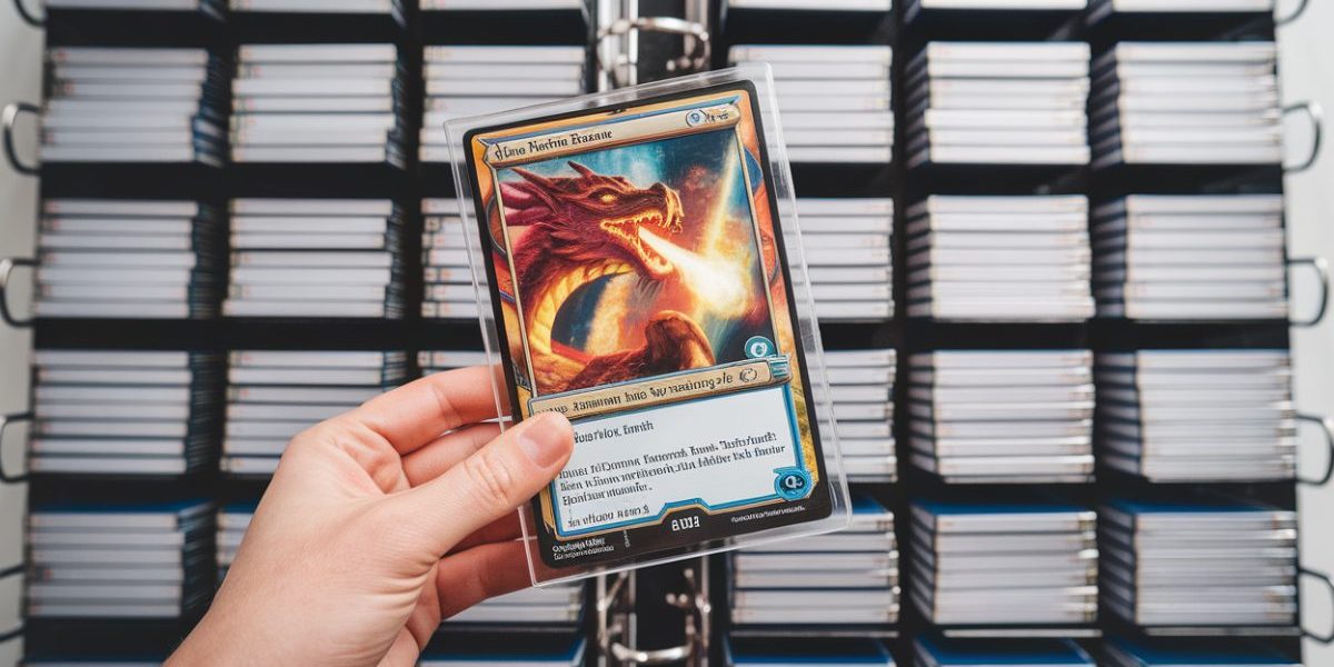 Carte Magic rare dans une protection