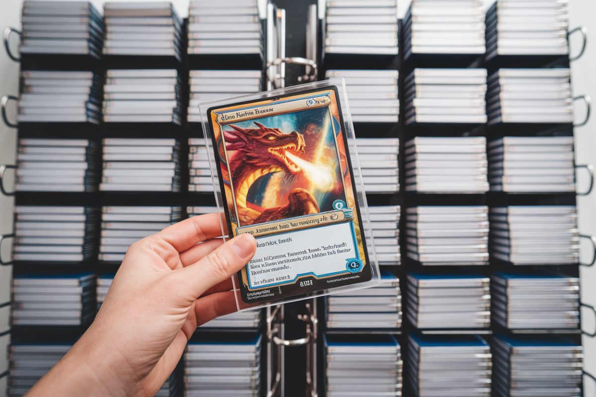 Carte Magic rare dans une protection