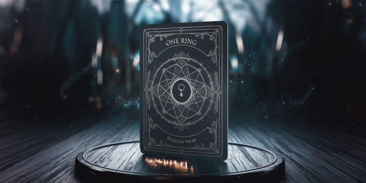 Carte Magic One Ring sur fond mystique